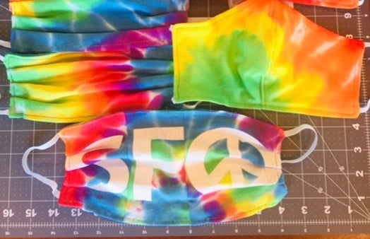 tye dye mask