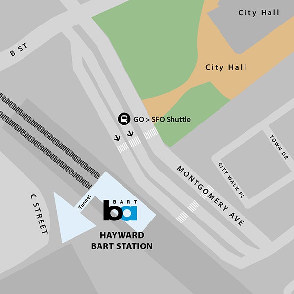 GO SFO HAYWARD MAP